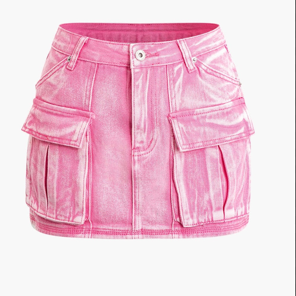 Pink Micas Cargo Skort